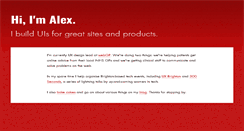 Desktop Screenshot of alexandtheweb.com